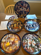 The Danbury Mint New York Yankees 100th Anniversary Porcelain Plate Lot 5 plates picture
