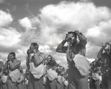 Gas Mask Drill Fort Bragg 8x10 Glossy Photo Print WWII HT41362134 picture