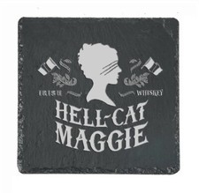 HELL-CAT MAGGIE Whiskey Slate Coaster picture
