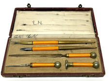 Vintage Antique Art Deco Writing Desk Set Boxed Pen Pencil Letter Opener picture