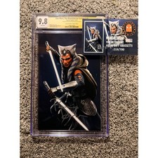 CGC 9.8 Signed Rosario Dawson Star Wars The Mandalorian Season 2 #5 limited 700 picture