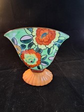 Vintage Hand Painted Porcelain Vase Occupied Japan Period 1945s 1956s So Cute picture
