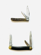 Lot Of 2 Vintage Pocket Knives Schrade Walden 825 & Shapleigh Hardware Damaged picture