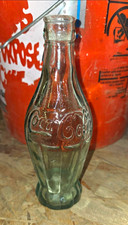 Coca-Cola Clear Glass Contour Bottle, Embossed Soda Advertising picture