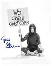 Gloria Steinem 8x10 Autograph Photo Reprint Political Feminist Signed picture