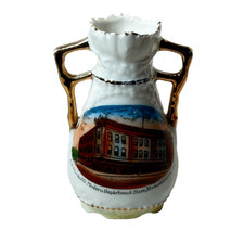 Wyckoff STORE Stroudsburg, Pennsylvania PA Antique Souvenir China TRINKET VASE picture