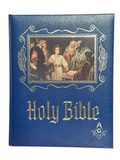 Heirloom MASONIC HOLY BIBLE KJV Master Reference Edition 1971 Red Letter picture