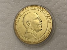 OBAMA CHALLENGE COIN PRESIDENT BARACK USA GOLD EAGLE SEAL DEMOCRAT MILITARY New picture