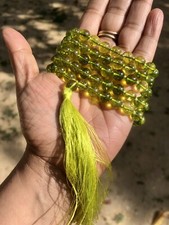 8 mm Rnd 108+1 Beads Original Peridot Jaap Rosary, Japa Mala Energized, Healing picture