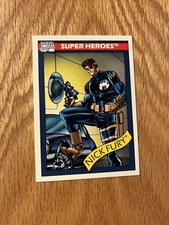 1990 Marvel Comics Super Heroes Trading Card #5 Nick Fury picture