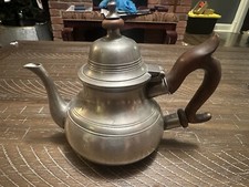 Henry Joseph London Queen Anne Pewter Teapot 1750-1780 Antique Georgian English picture