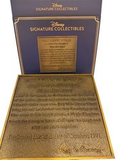 Very Rare Disney Parks Dedication Plaque Replica 55th Anniversary picture