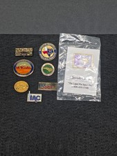 Vtg NACo Lapel Pin Lot 8pc Association Of Counties Texas Montana Baltimore 97-02 picture