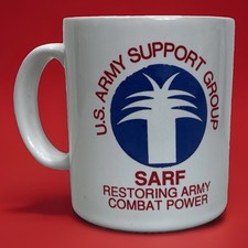 Vintage 1991 Operation Desert Storm Mug Dammam Saudi Arabia SARF picture