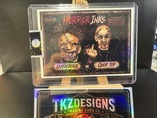 2026 Tkzdesigns Artist Signed Horror inks Leatherface & ChopTop TCM-2 picture