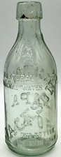 Antique Green Embossed Blob Top Jackson’s Mineral Water Bottle Napa Soda Hutch picture