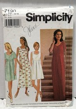 Simplicity 7190 Size 12-18 Misses/Ms Petite Dress And Romper *Preowned* NEW VTG picture