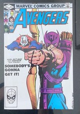 AVENGERS #223 9.6 NM+ Iconic Hawkeye & Ant-Man MCU CIVIL WAR Cover MARVEL 1982 picture