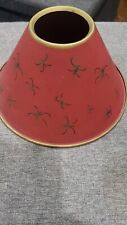  Vintage Bees Tole Metal Toleware Lamp Shade red table shade picture