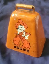 Antique Cow Bell Oklahoma A&M Aggies Loud 4.25
