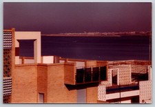 Vintage Photo Modern Rooftop Architecture With Ocean Panoramic View 1980s picture