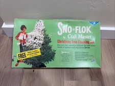 Vintage Sno-Flok Snow by Craft Master Christmas Tree Flocking Kit 1960's picture