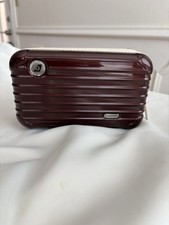RIMOWA Ruby Red Burgundy Maroon EVA AIR Amenity Kit Case Hard Shell Pouch Empty⁠ picture