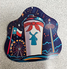 Dutch Bros Texas Sticker Rare Coffee Cup Texas Flag Ferris Wheel Collectible picture