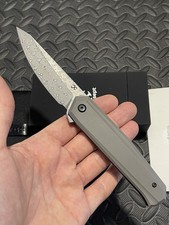 Kansept Knives - Integra - Titanium Scales w/ a Damascus Blade. picture
