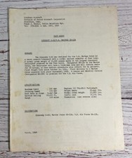 Vintage 1968 SIKORSKY S-65/U.S. MARINES CH-53A Helicopter PR Fact Sheet picture