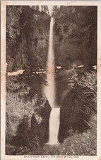 Lithograph ** Oregon View of the Multnomah Falls - Waterfall Scene - early 1900s picture