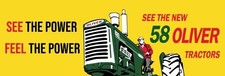 1958 Oliver 880 Diesel Tractor Intro NEW Metal Sign: 6x18