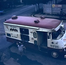Orig 1971 Slide Ice Cream Truck Guadalajara Jalisco Mexico Street Scene H130 picture