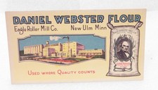 Daniel Webster Flour Ink Blotter New Ulm MN Eagle Roller Mill Co. Vintage picture