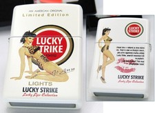 Lucky Strike Jo Ann Limited Double Sided Zippo Oil Lighter 2005 MIB Rare picture