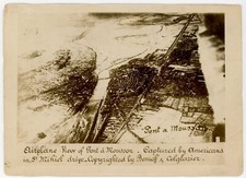 Original WWI Aerial Photo Pont-à-Mousson Captured by Americans St. Mihiel Drive picture