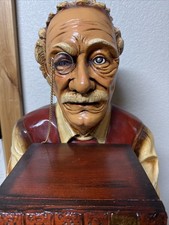 “Rare” Vintage Lifesize Albert Einstein Fiberglass Statue & Cabinet picture