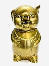 Vintage Brass Pig Piggy Bank picture