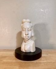 Vintage Hand Carved African Ebony Female Figure Sculpture 8” Rare picture