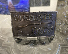 Vintage Winchester Repeating Arms Metal Belt Buckle New Haven CT. By Lewis  Used picture