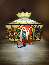 RARE 1970s McDonald's McDonald's  Lighting Tiffany STYLE Vintage Booth Light  picture