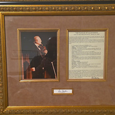 Beautiful Custom-framed Commemorative Red Skelton The Pledge of Allegiance COA picture