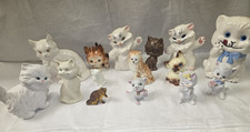Lot of 15 Vintage Stone Critters/Other Figurines USA Mostly Cats 🐈 picture