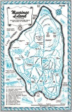 Mackinac Island Showing Main Roads & Trails in Michigan 1958 MI Ad TAK3-1 picture