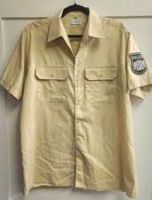 Vintage 1992 German Police Polizei Short Sleeve Shirt L 41/42 picture