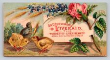 1870s-80s Dr Grosvenors Liveraid Bellanodyne Plaster Cute Chicks P29 picture