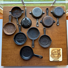 Lot of Cast Iron Advertising Minis - Lodge, Wagner, BSR, Martin, etc picture