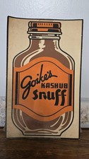 Vtg 1930s Goike’s Kashub Snuff Tobacco Store Stand Up Advertising Display picture
