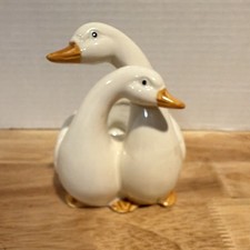 Loving Swans Vintage Ceramic Trinket/planter picture