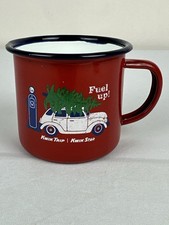 Kwik Trip Kwik Star Fuel Up Christmas Enamel Mug Red Holiday Camp Cup picture